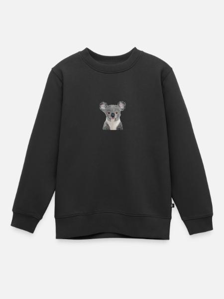 Koala - Kinder Premium Organic Sweatshirt - Schwarz