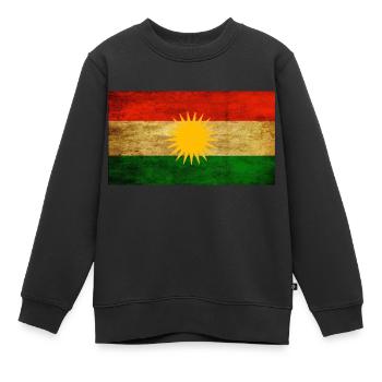 Kurdistan - Kinder Premium Organic Sweatshirt - Schwarz - Vorne - AI Model Kid Female (0cm)