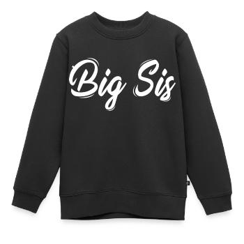 Große Schwester - Kinder Premium Organic Sweatshirt - Schwarz - Vorne - AI Model Kid Female (0cm)