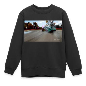 Dérive - Sweat Premium enfant bio - noir - Devant - AI Model Kid Female (0cm)