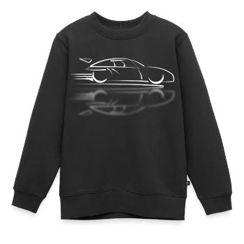 Voiture rapide - Sweat Premium enfant bio - noir - Devant - AI Model Kid Female (0cm)