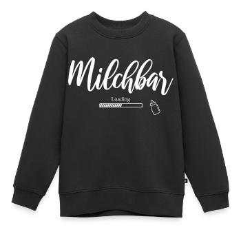 Milchbar Ladebalken Milchflasche Baby Milchnahrung - Kinder Premium Organic Sweatshirt - Schwarz - Vorne - AI Model Kid Female (0cm)