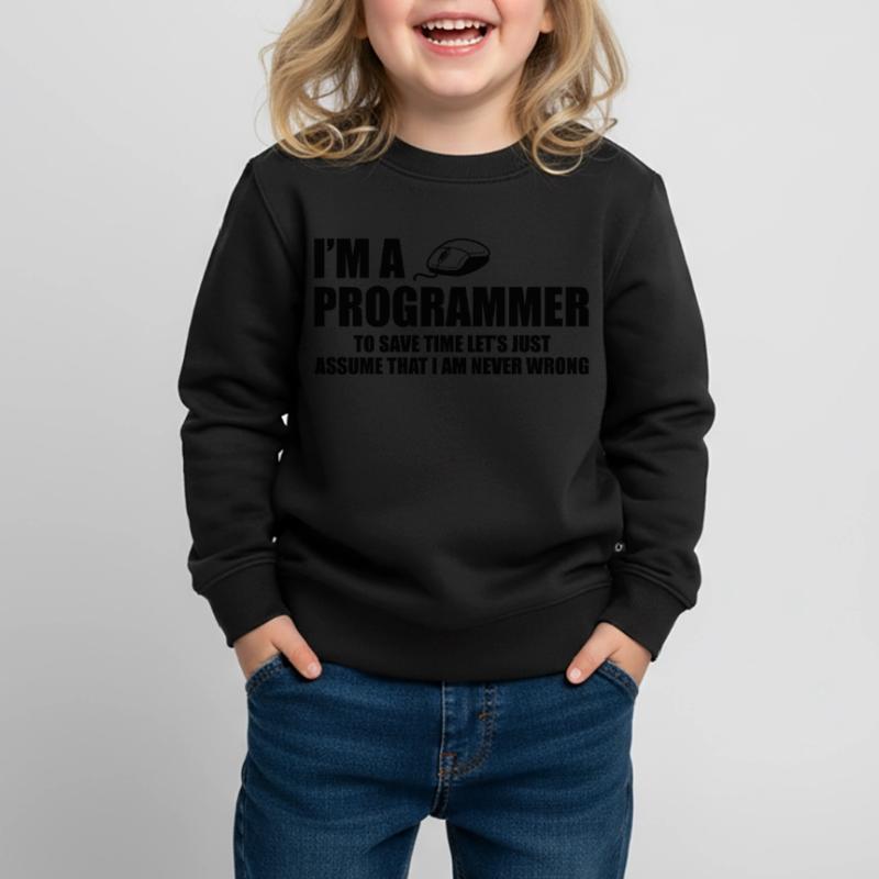 Programmer Programming Informatik Geschenk Kinder Premium Organic Sweatshirt