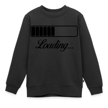 Loading - Kids Premium Organic Sweatshirt - black - Front - AI Model Kid Female (0cm)
