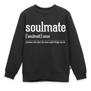 Definition of Soulmate - Kinder Premium Organic Sweatshirt - Schwarz - Vorne - AI Model Kid Female (0cm)