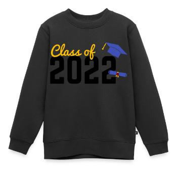 Promotion 2022 - Diplôme en 2022, Université - Sweat Premium enfant bio - noir - Devant - AI Model Kid Female (0cm)