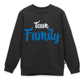 Famille de l’équipe - Sweat Premium enfant bio - noir - Devant - AI Model Kid Female (0cm)