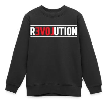 Die Revolution der Liebe - Kinder Premium Organic Sweatshirt - Schwarz - Vorne - AI Model Kid Female (0cm)