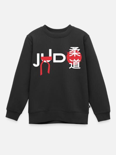 ceinture noire de judo hajime judoka - Sweat Premium enfant bio - noir