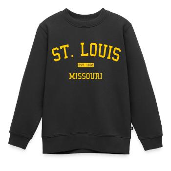 St. Louis - Missouri - États-Unis d’Amérique - Sweat Premium enfant bio - noir - Devant - AI Model Kid Female (0cm)