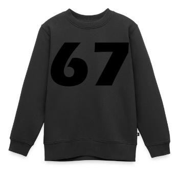67 - Kids Premium Organic Sweatshirt - black - Front - AI Model Kid Female (0cm)