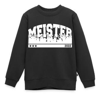 Meister 2022 Aufstieg Fußball - Kinder Premium Organic Sweatshirt - Schwarz - Vorne - AI Model Kid Female (0cm)