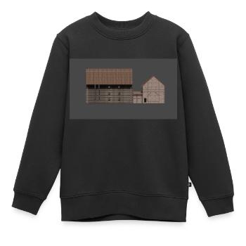 Anime House fan art - Kids Premium Organic Sweatshirt - black - Front - AI Model Kid Female (0cm)
