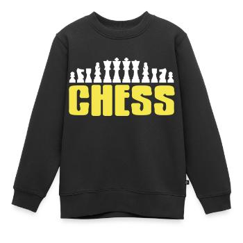 Awesome Chess Design For Chess Players T-Shirt - Kinder Premium Organic Sweatshirt - Schwarz - Vorne - AI Model Kid Female (0cm)