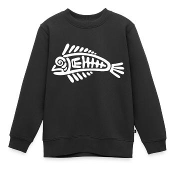 Culture des Incas, poissons - Sweat Premium enfant bio - noir - Devant - AI Model Kid Female (0cm)