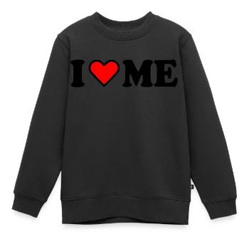 I love me - Kinder Premium Organic Sweatshirt - Schwarz - Vorne - AI Model Kid Female (0cm)
