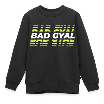 Mauvais gyal - Sweat Premium enfant bio - noir - Devant - AI Model Kid Female (0cm)