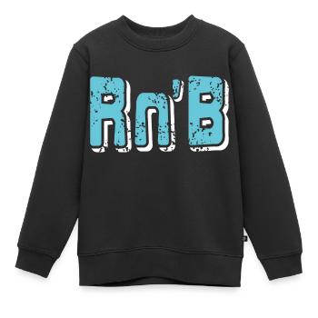 Retro Vintage Rn'B Cool Rhythm & Blues Lover - Kinder Premium Organic Sweatshirt - Schwarz - Vorne - AI Model Kid Female (0cm)