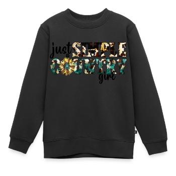 Musique country Rural Landei Country Musicien Maman - Sweat Premium enfant bio - noir - Devant - AI Model Kid Female (0cm)