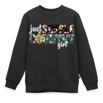 Musique country Rural Landei Country Musicien Maman - Sweat Premium enfant bio - noir - Devant - AI Model Kid Female (0cm)