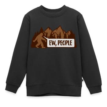 Bigfoot ew people Citation - Sweat Premium enfant bio - noir - Devant - AI Model Kid Female (0cm)