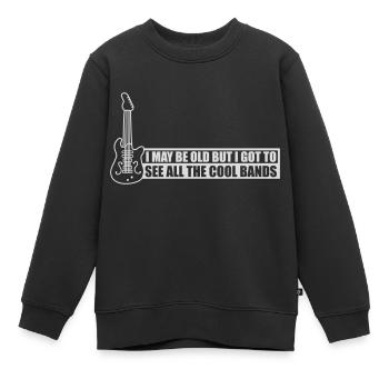 Je suis peut-être vieux - Sweat Premium enfant bio - noir - Devant - AI Model Kid Female (0cm)