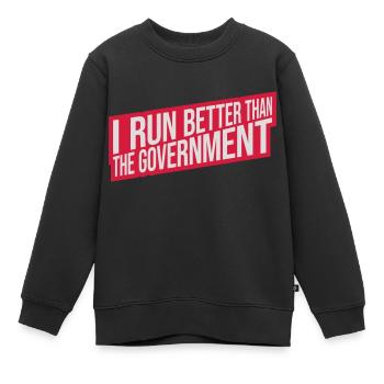 mieux fonctionner que le gouvernement - Sweat Premium enfant bio - noir - Devant - AI Model Kid Female (0cm)