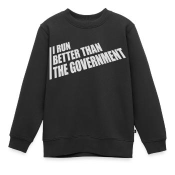 mieux fonctionner que le gouvernement - Sweat Premium enfant bio - noir - Devant - AI Model Kid Female (0cm)