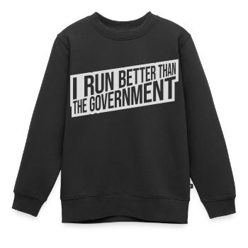 mieux fonctionner que le gouvernement - Sweat Premium enfant bio - noir - Devant - AI Model Kid Female (0cm)