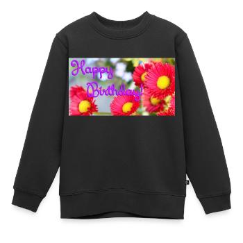 Happy Birthday! - Kinder Premium Organic Sweatshirt - Schwarz - Vorne - AI Model Kid Female (0cm)