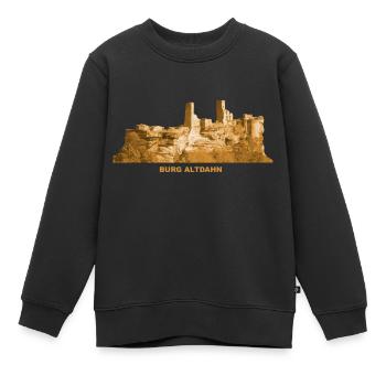 Château d’Altdahn ruine Forêt du Palatinat Rhénanie-Palatinat - Sweat Premium enfant bio - noir - Devant - AI Model Kid Female (0cm)
