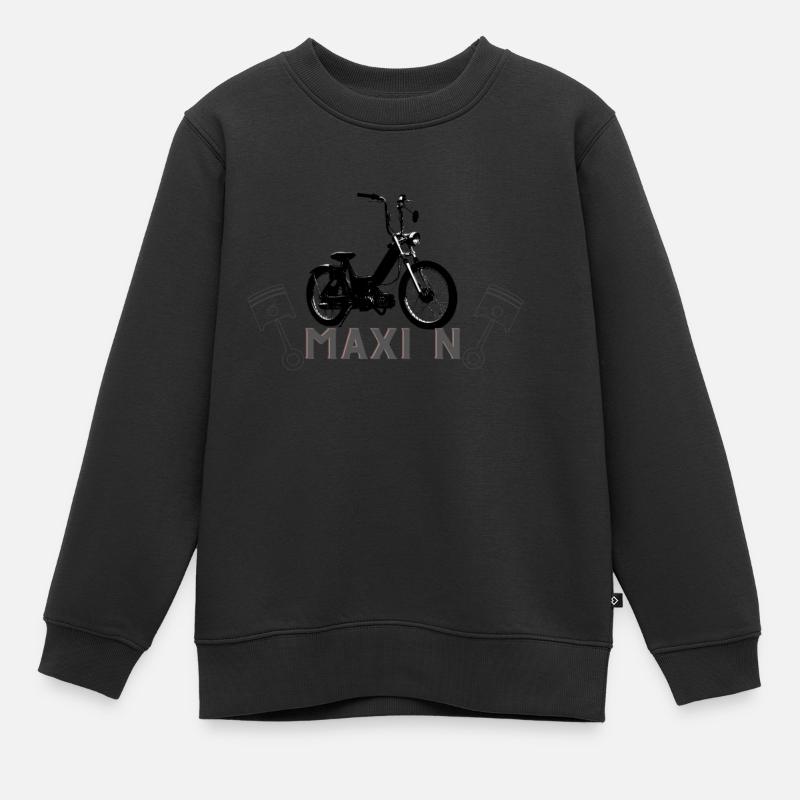 Puch maxi N - Sweat Premium enfant bio - noir