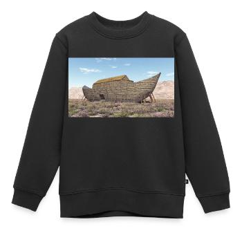 Noah's Ark, Bible, Religion - Kids Premium Organic Sweatshirt - black - Front - AI Model Kid Female (0cm)