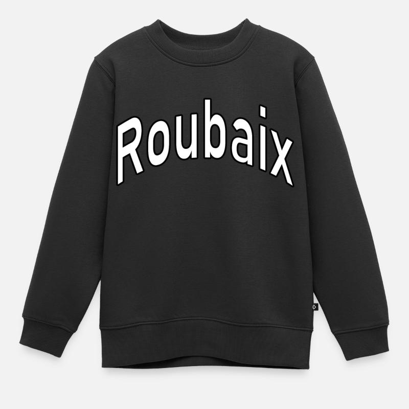 Roubaix - Kinder Premium Organic Sweatshirt - Schwarz