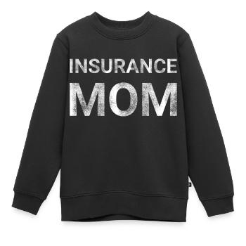 Versicherung Mama - Kinder Premium Organic Sweatshirt - Schwarz - Vorne - AI Model Kid Female (0cm)