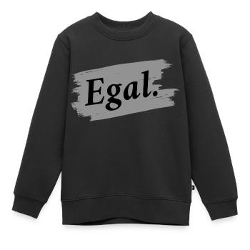 Egal - Kinder Premium Organic Sweatshirt - Schwarz - Vorne - AI Model Kid Female (0cm)