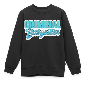 Gardienne d’enfants criminelle - Agent correctionnel Prison - Sweat Premium enfant bio - noir - Devant - AI Model Kid Female (0cm)