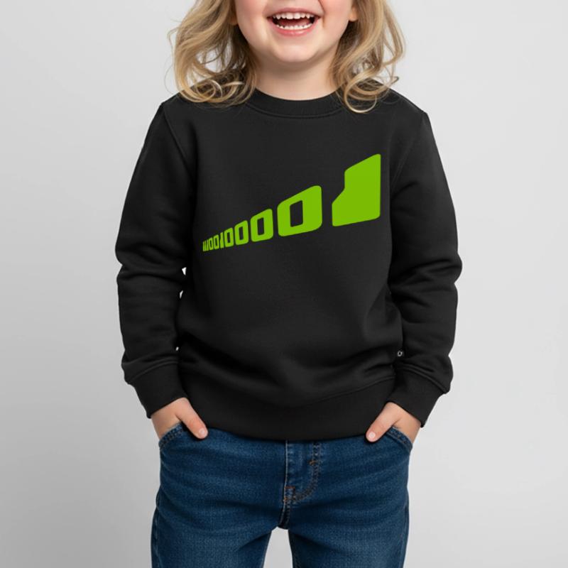 Binary Code Program Language Kids Premium Organic Sweatshirt