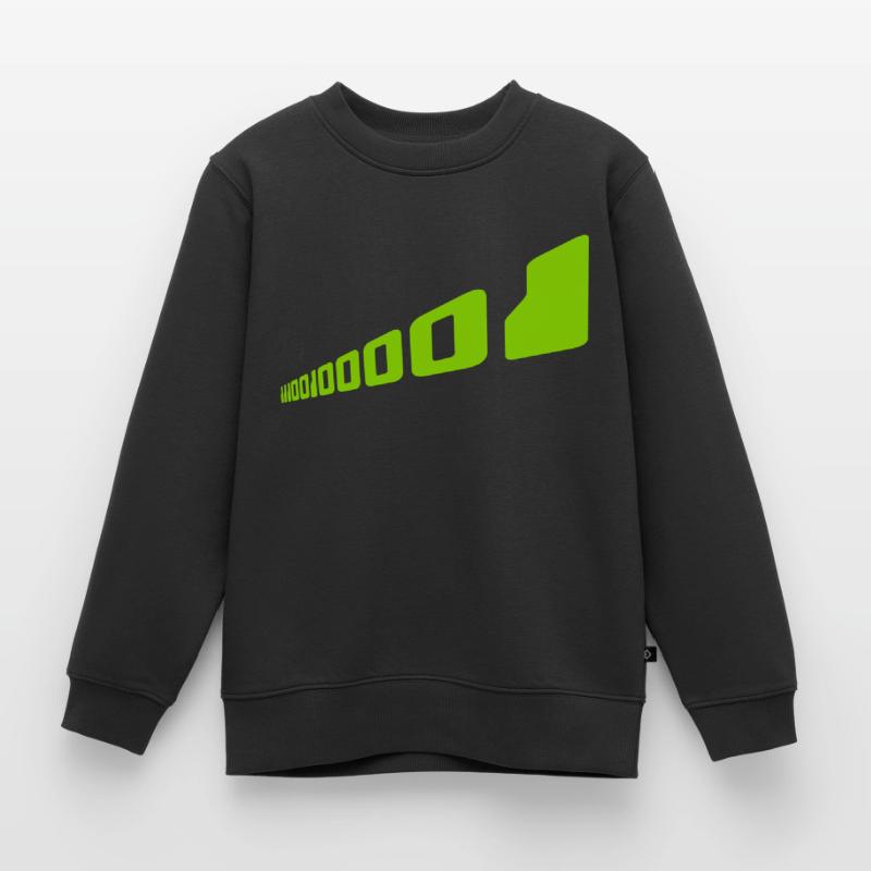 Binary Code Program Language Kids Premium Organic Sweatshirt