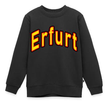 Erfurt - Sweat Premium enfant bio - noir - Devant - AI Model Kid Female (0cm)