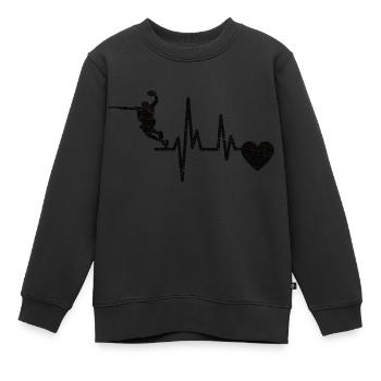 Basketball Lovers Basketball Basketball Club - Sweat Premium enfant bio - noir - Devant - AI Model Kid Female (0cm)
