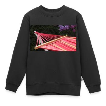 Hamac - Sweat Premium enfant bio - noir - Devant - AI Model Kid Female (0cm)