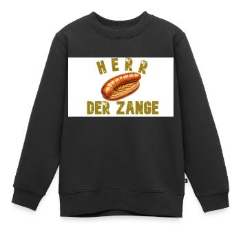 Herr der Zange - Kinder Premium Organic Sweatshirt - Schwarz - Vorne - AI Model Kid Female (0cm)