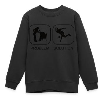 Bowling Bowling Bowling Club Bowling Club - Kids Premium Organic Sweatshirt - black - Front - AI Model Kid Female (0cm)