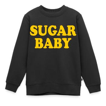Sugar baby - Kids Premium Organic Sweatshirt - black - Front - AI Model Kid Female (0cm)