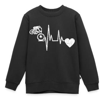 Fahrrad Radeln Fahrradfahrer Radfahren Radfahrer - Kinder Premium Organic Sweatshirt - Schwarz - Vorne - AI Model Kid Female (0cm)