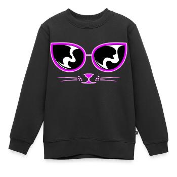 Je te vois! - Sweat Premium enfant bio - noir - Devant - AI Model Kid Female (0cm)