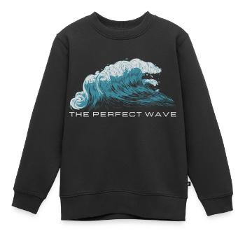 The perfect wave - Kinder Premium Organic Sweatshirt - Schwarz - Vorne - AI Model Kid Female (0cm)