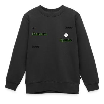 Extreme sports - Kids Premium Organic Sweatshirt - black - Front - AI Model Kid Female (0cm)