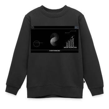 Brain Usage - Kinder Premium Organic Sweatshirt - Schwarz - Vorne - AI Model Kid Female (0cm)